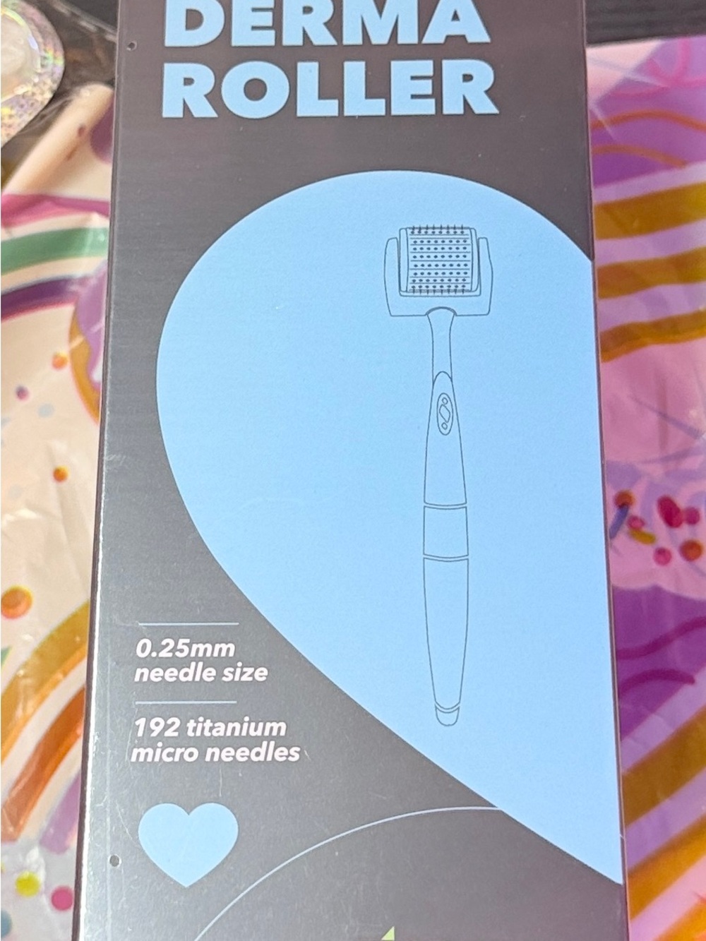 zionme Derma Roller Microneedling Tool - Blue Accents